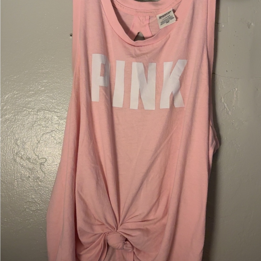 Pink Women's Sleeveless Top